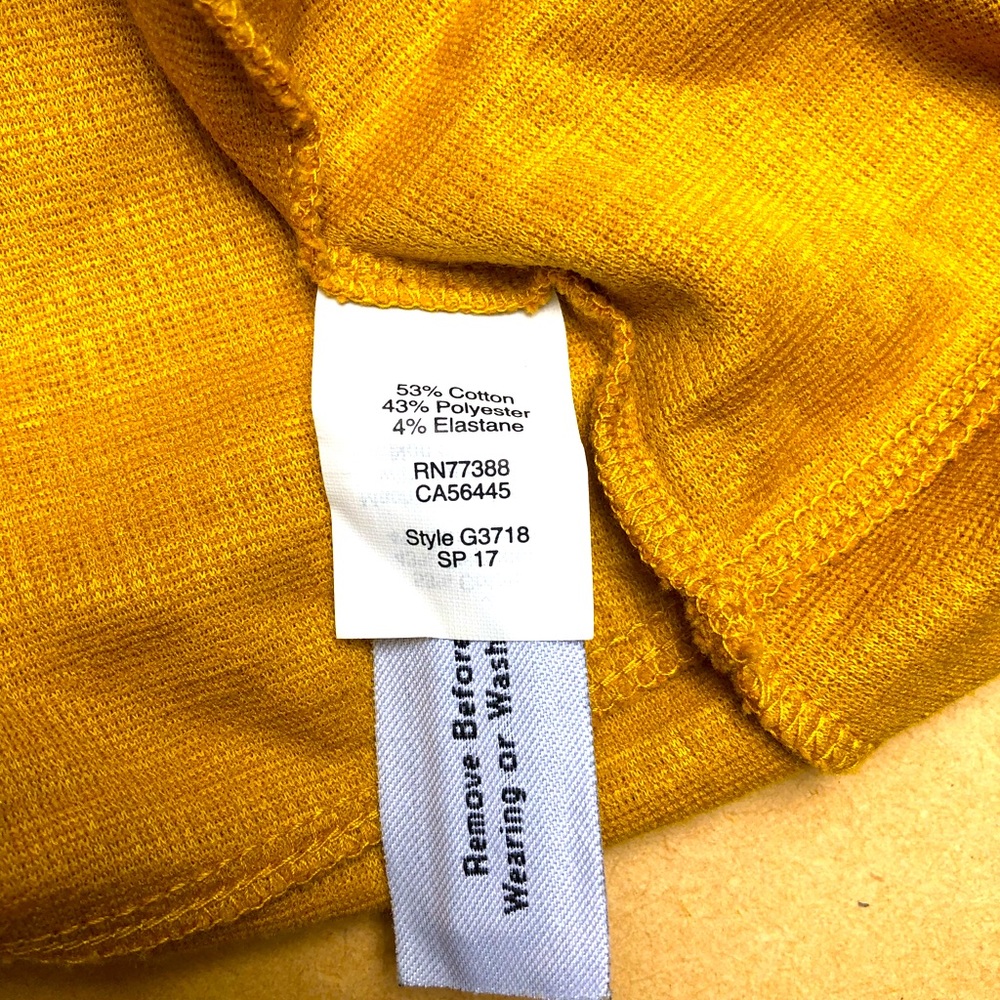 Madewell yellow cross back tank top sizeXS - Picture 6 of 6